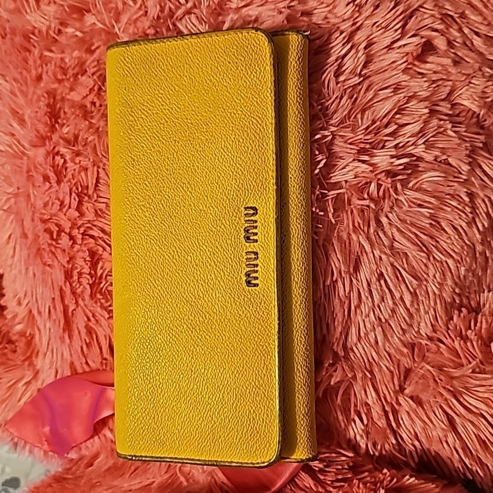 Miu Miu Yellow Wallet